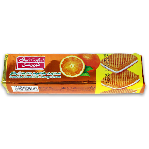 بیسکویت کرمدار پرتقال 120 گرمی شیرین‌عسل